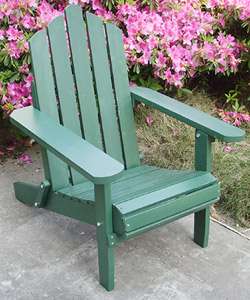 Green Adirondack Lawn Chair  Overstock