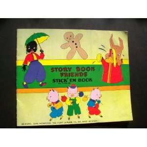  Story Book Friends Stick Em Book (with Little Black Sambo 