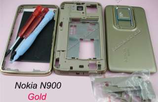 For Nokia N900 N 900 Housing Case Cover Stylus Gold  