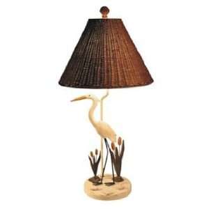  White Heron Bird Table Lamp: Home Improvement