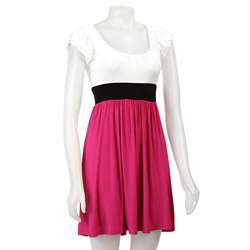 Necessary Objects Color Block Baby Doll Dress  Overstock