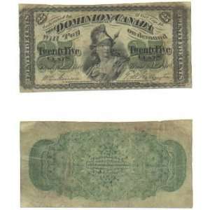  Canada 1870 25 Cents, Pick 8c 