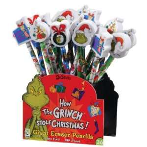    The Grinch Pencil with Giant Eraser Case Pack 72: Everything Else