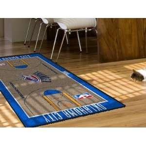   Thunder Basketball Court Runner Area Rug/Carpet