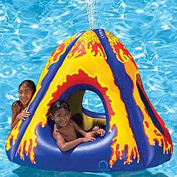 Poolmaster Erupting Volcano Island Inflatable Waterpark  Overstock 