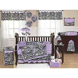 Funky Zebra 9 piece Crib Bedding Set  