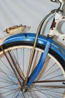   1950 Schwinn Hornet balloon tire bicycle bike blue 26 Wheels  