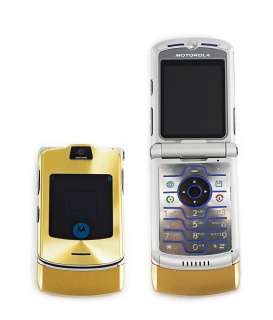 US Motorola RAZR V3i Gold Unlocked GSM Camera Cell Phone 822248021834 