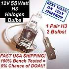  Pair) H3 12V 55W Halogen OEM Replacement Headlight Bulb Crystal Clear