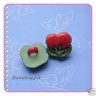 20 Cherry Fruit Craft Doll Craft Sewing Button 13mm K59