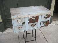 Vintage Industrial Age Multiple Drawer Cabinet  