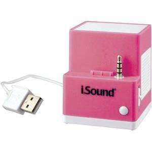   iSound Audio Dock for iPod Shuffle (Pink): MP3 Players & Accessories