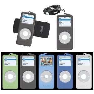  New Soundkase iPod Nano Skins   5 Pack with Armband and 