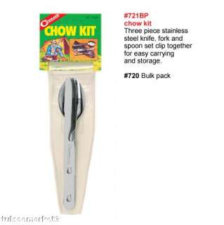 Coghlans Camping Chow Kit  Compact Fork/Knife/Spoon  