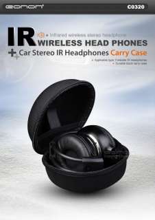 C0320 Eonon IR Wireless Stereo Headphone Carry Case m1  