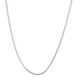   Essentials Sterling Silver 16 inch Snake Chain (1mm)  