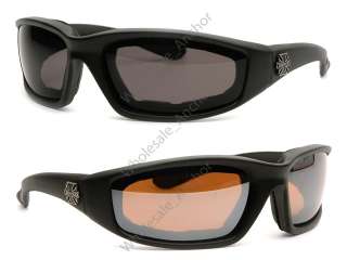 Choppers Motorcyle PADDED Sunglasses   DRIVING LENS  