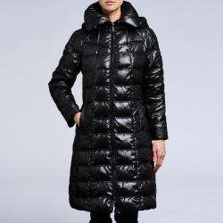 Nuage Womens Down Hooded Puffer Coat  