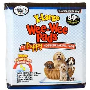  Four Paws Wee Wee Pads   X Large Pad   21 Pack (Quantity 