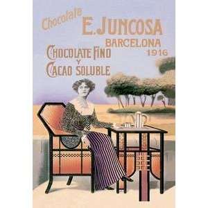  Vintage Art E. Juncosa Chocolate and Cocoa   01587 x