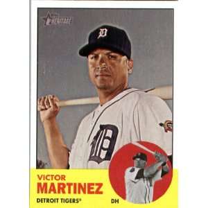2012 Topps Heritage 64 Victor Martinez   Detroit Tigers (ENCASED MLB 