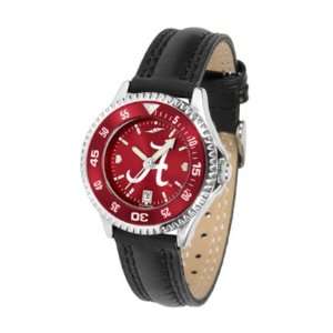 Alabama Crimson Tide Competitor Ladies AnoChrome Watch with Leather 