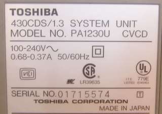 Toshiba Laptop 430CDS Satellite Pro   Works   