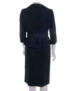 Famous NY Maker Womens 2 piece Navy Skirt Suit  