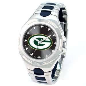 Green Bay Packers Mens Silver Victory Series Sports Watch:  