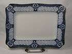 ANTIQUE FLOW BLUE SMALL PLATTER   F & SONS   HALFORD *  