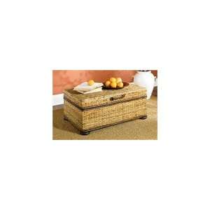   : Hammary Hidden Treasures Trunk with Rattan Weaving: Everything Else