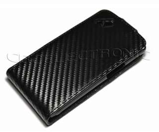   Carbon fiber flip Leather case Holster for Samsung S8530 Wave 2  