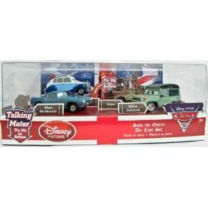  Store Cars 2 Save The Queen Die Cast Set with Talking Mater and Finn 