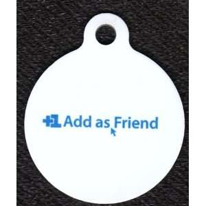  Round Add As a Friend Pet Tags Direct Id Tag for Dogs 