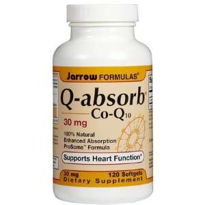  Jarrow Formulas   Q Absorb Co Q10 30 mg 120 softgels (Pack 