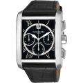Raymond Weil Mens Don Giovanni Black Dial Black Leather Strap Watch 