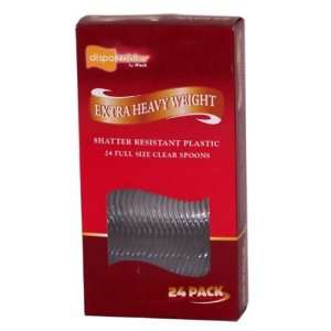   Heavy Weight 24 Ct Clear Spoons Case Pack 24 by DDI: Kitchen & Dining