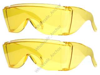WHOLESALE   2 LOT   Lab Safety Goggles/Glasses YELLOW  