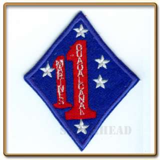 WW2 USMC 1st Marine Regiment Patch (Theater Made)  