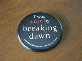 Breaking Dawn collectible pinback Twilight Series  