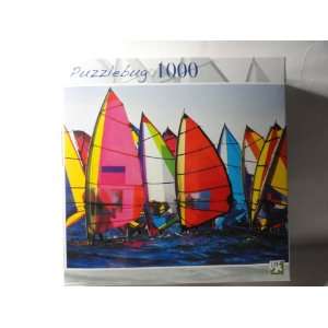   Colorful Windsurfing 1000 Piece Jigsaw Puzzle 