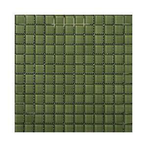  Emser Tile Lucente Billiard Green 12 x 12 Glass Mosaic Tile 