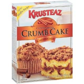 Krusteaz Crumb Cake Mix, Cinnamon, 21 Ounce Boxes (Pack of 6)
