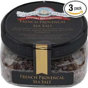 Caravel Gourmet Sea Salt, French Provencal, 4 Ounce (Pack of 3)