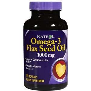  Natrol Flax Seed Oil 1,000 mg Softgels Health & Personal 