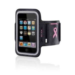   New Belkin Dual Fit Sport Armband Case for iPod Touch 2G/3G Black/Pink