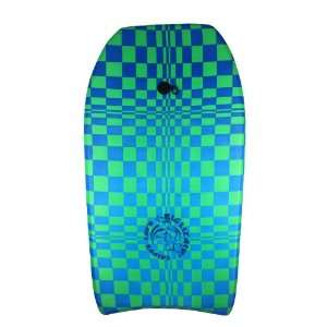 37 Inch Body Board Boogie Blue Green Checkered Graphics  