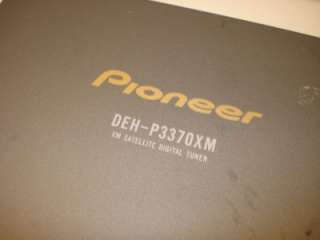PIONEER DEH P3370XM XM SATELLITE DIGITAL TUNER   USED  