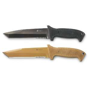   River® M60 Tanto   style Tactical Knife Desert Tan: Sports & Outdoors