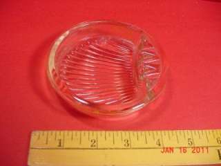 Vintage Paperweight Ashtray CLEAR CLAM SEA SHELL  